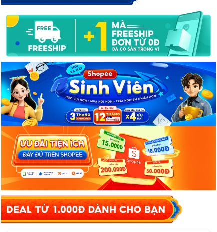 Gói Shopee Sinh Viên mới ra mắt tặng Canva Pro và Shopee VIP miễn phí kèm ưu đãi tiện ích